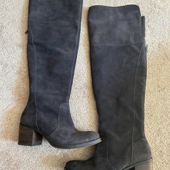 Lucky Brand Size 9.5 Gray Ladies Tall Boots - Picture 1 of 5